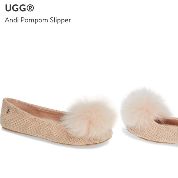 andi pompom slipper